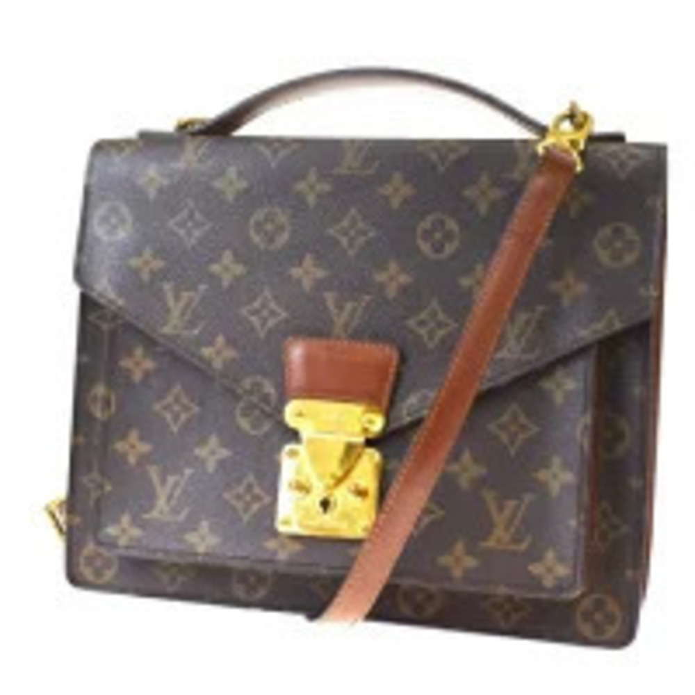 Louis Vuitton Monceau Handbag Shoulder Bag Monogram Leather